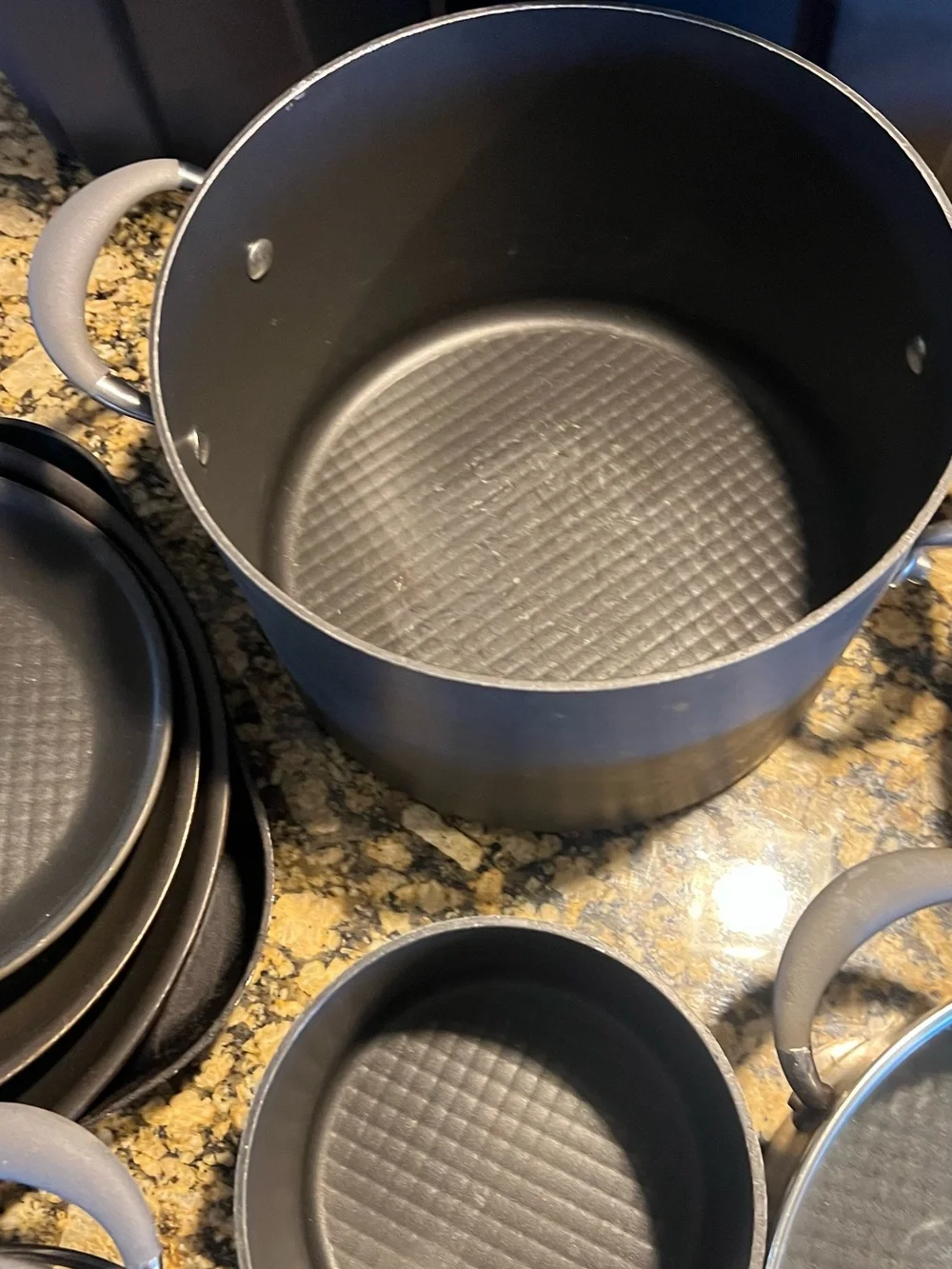 Better Homes And Gardens Gray/Steel Cookware Set with Lids